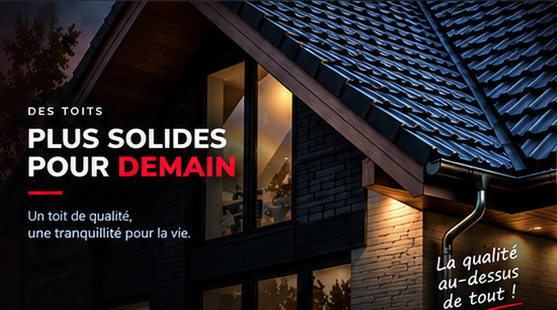 Maison moderne avec toiture M&M Toiture